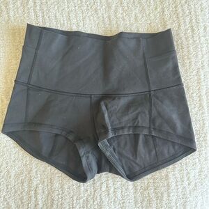 Women's Black High-Waisted Shorts
